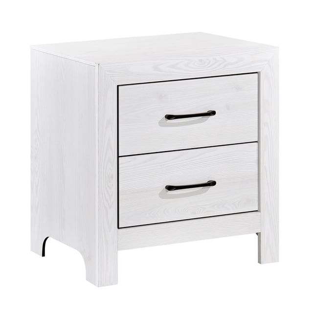 Lexicon Corbin Asian Hardwood Nightstand in White