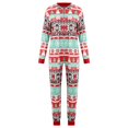 thumbnail image 3 of Pyjama de Famille de Noël Correspondant à des Ensembles de Combinaison à Capuche avec Imprimé de Bande Dessinée, 3 of 9