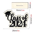 thumbnail image 3 of EGNMCR Room Decor, Home Decor 2024 Graduation Season Wooden Setup Holiday Home Decoration Wooden Sign Graduation Party Desktop Decoration Display items, 3 of 4