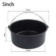 thumbnail image 2 of CEHVOM 5 Inch Non Stick AirFryer Cake Mold Barrel Baking Pan Tray Frying Basket, 2 of 2