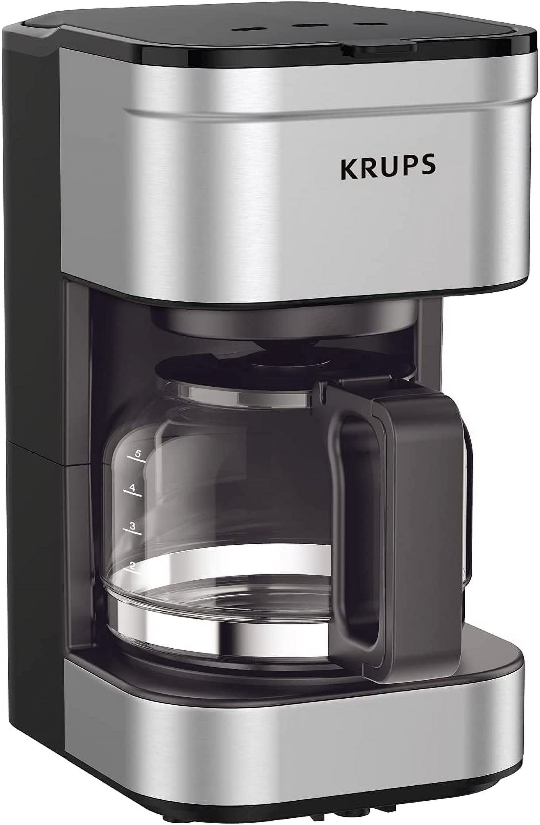 KRUPS Simply Brew 5-Cup Silver Drip Coffee Maker