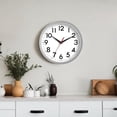 thumbnail image 2 of EIMELI Wall Clock  Modern Wall Clocks Battery Operated  10 Inch Simpel Silent Non-Ticking Clock Decorative for Kitchen  Office  Outdoor  Bedroom  Living Room  School  Classroom, 2 of 6