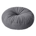 thumbnail image 1 of Tnarru Coussin de Sol Rond Coussin de Méditation Coussin Décoratif Confortable Coussin de Sol pour Chambre Bureau Balcon Intérieur Gris Foncé, 1 of 8