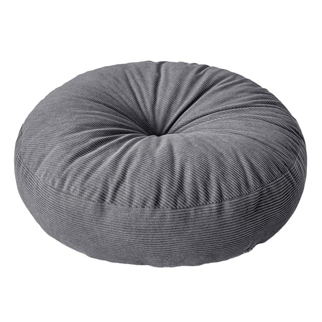 Tnarru Coussin de Sol Rond Coussin de Méditation Coussin Décoratif Confortable Coussin de Sol pour Chambre Bureau Balcon Intérieur Gris Foncé