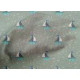 thumbnail image 4 of oneOone Cotton Cambric Fabric Waves & Sailboat Ocean Decor Fabric Printed BTY 56 Inch Wide, 4 of 4