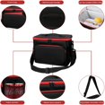 thumbnail image 4 of YOPTOP Large Insulated Lunch Bag 10L Reusable Leakproof Lunch Box for Adult Men Women  Lunch Bag,black, 4 of 6