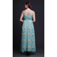 thumbnail image 3 of Bimba Robe Longue de Villégiature à Imprimé Floral pour Femmes, à Cordon, Bretelles Spaghetti, Tenue de Plage - Moyen, 3 of 4