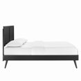 thumbnail image 3 of Modway Marlee Queen Wood Platform Bed with Splayed Legs in Black, 3 of 7