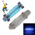 thumbnail image 1 of VONKY 22 Inches Four-wheel Mini Skateboard LED Flashing Skateboard Retro Skateboard No.2, 1 of 1