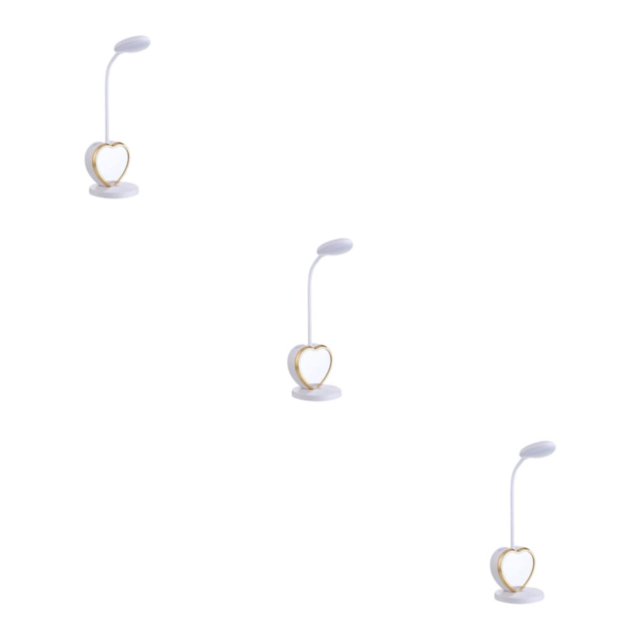 kurtrusly Convenient Portable Desk Lamp For Girls Stay Productive Wherever Are And Touch WHITE GOLD 3Set