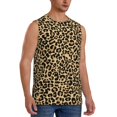 thumbnail image 2 of Bingfone Leopard Print Pattern Men's Tank Tops Workout Sleeveless Tee Shirts Running Beach Tanks for Men-Large, 2 of 7
