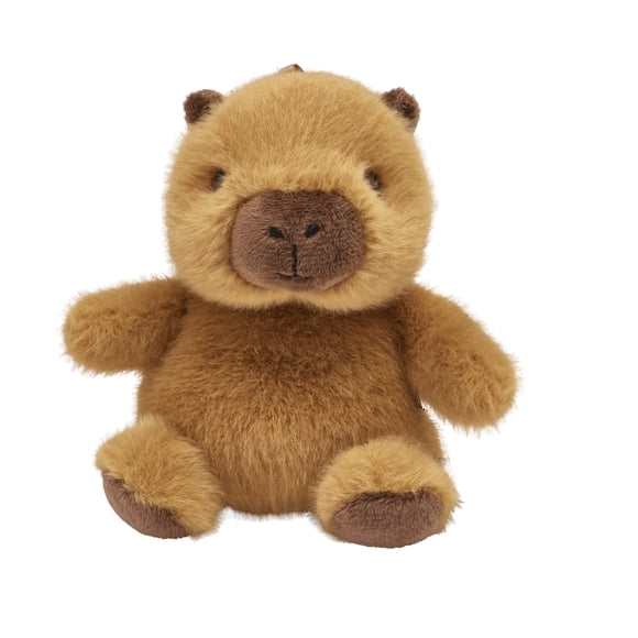 Buttercups 4.5" Super Soft Brown Capybara Plush – Ultra Cuddly Plush Toy for Kids, Collectible and Pocket-Sized