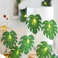 thumbnail image 4 of Boovnll 20 Led Tropical Artificial Rattan Palm Leaves Wall Hanging Vines Leaf, 4 of 8