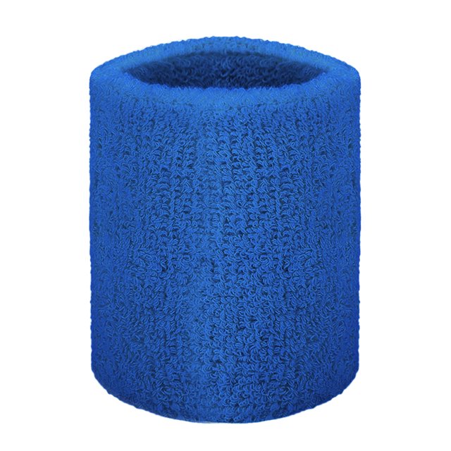 GOGO 100 Pieces Sports Wristbands Terry Cloth Sweatbands 3 Inches Royal Blue