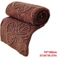 thumbnail image 4 of VogueV Reversible Fleece Throw Blanket - Soft Multi-Color Bed/Couch Cover Coffee, 4 of 8