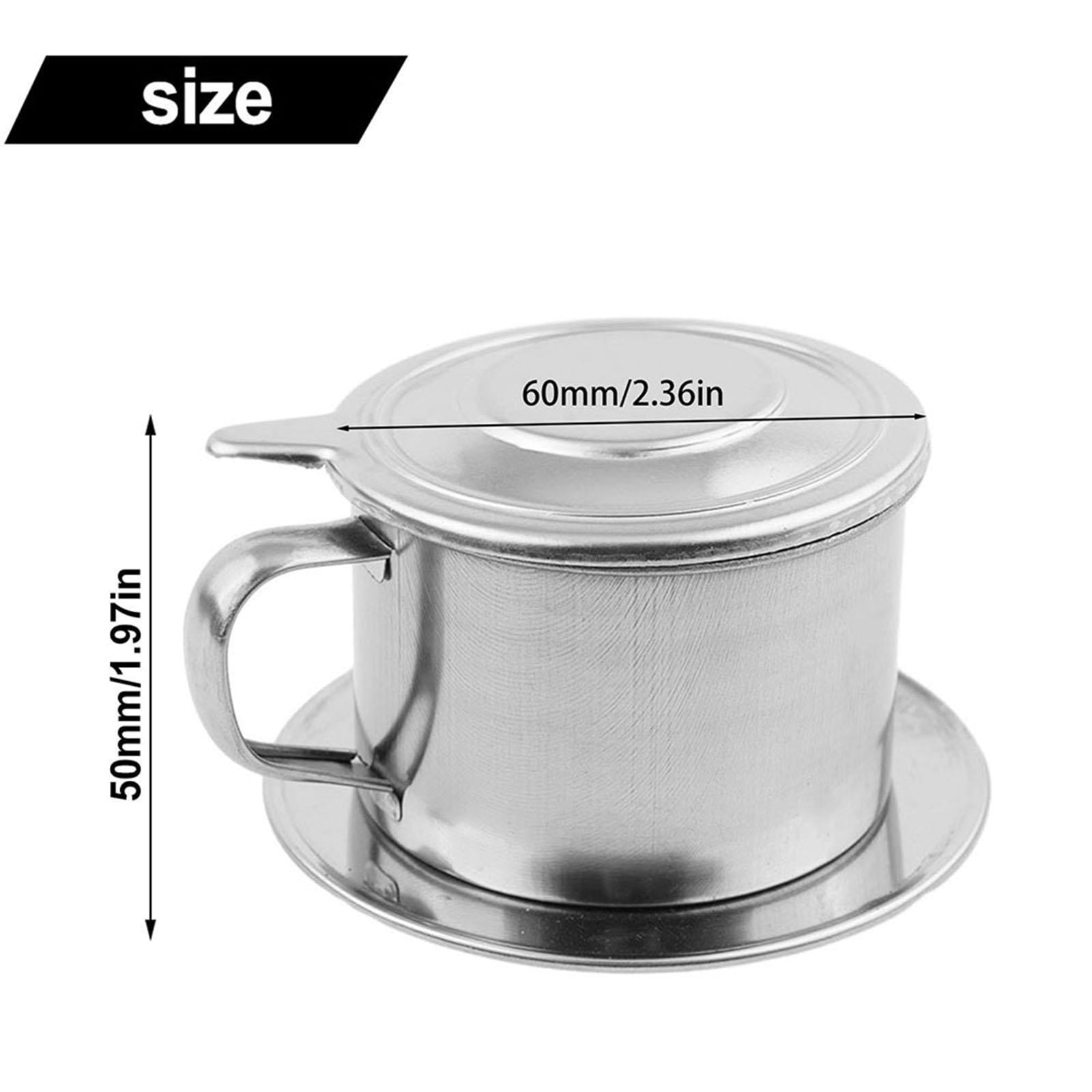 LEFU Stainless Steel Vietnamese Coffee Maker 100ml Drip Filter Pot Traditional Coffee Brewer Single Cup Pour Over Portable Coffeemaker