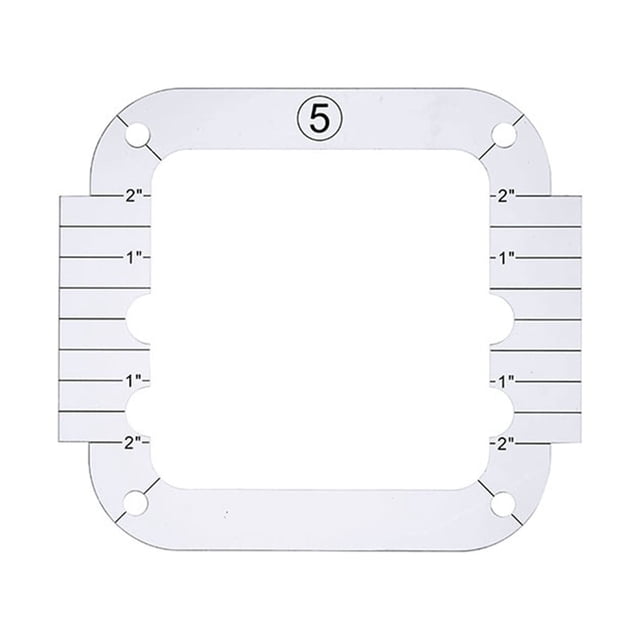EGNMCR Acrylic DIY Sewing Patchwork Ruler Special-shaped Hollow Sewing Kit Patchwork Template Sewing patchwork ruler