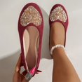 thumbnail image 2 of Wensltd Chaussures Décontractées de Mode à Bouche Peu Profonde pour Femmes, Couleur Unie, Bout Rond, Ballerines pour Femmes, Printemps Automne, 2 of 6