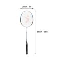 thumbnail image 2 of Badminton Rackets Set, Aluminum Alloy Lightweight Comfortable Grip Badminton Set Adult Primary Professional Badminton Racket for Outdoor Indoor Sports, 2 of 9