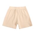 thumbnail image 4 of B91xZ Boy's 2 Piece Outfits Summer Short Set Outfit Short Sleeve Ruffle Tops and Pants 2PC Clothing Set,Beige 1-2 Years, 4 of 5