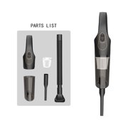 Bigersell Small Vacuum Cleaner - Portable Handheld Car Vacuum Cleaner Wireless Hand Vacuum for Home Office Dust Pet Hair Cleaning Rechargeable Cordless Vacuums colour