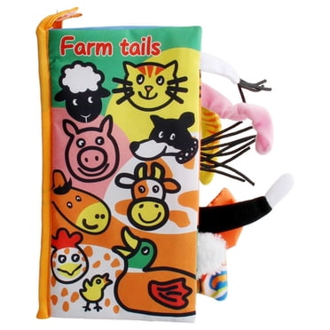Soft Book, Cloth Book, Crinkle Books, Baby First Book, Early Educational Learning Toy for Infant Baby 0-6 Months - Farm