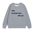 thumbnail image 4 of Rabais Chandail pour Bébé Garçon Chemise pour Enfants T-Shirt à Manches Longues Imprimé T-Shirt Imprimé Col Rond Hauts Courts Convenant aux Garçons et aux Filles de 1 à 12 Ans T-Shirts Chandail pour Bébé Fille Gris 5T, 4 of 4