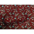 thumbnail image 4 of oneOone Cotton Poplin Fabric Leaves & Floral Block Decor Fabric Printed BTY 56 Inch Wide, 4 of 4