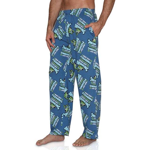 Fun Boxers Mens Fishing Fun Prints Pajama & Lounge Pants