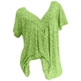 thumbnail image 2 of EGNMCR T-Shirts pour Femmes Femmes Grande Taille Manches Courtes Col en V Blouse à Imprimé Chandail Hauts Manches Courtes Blouses, 2 of 8