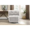 thumbnail image 2 of Meridian Furniture Limitless Fauteuil Modulaire en Velours Crème, 2 of 9