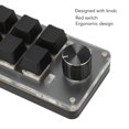 thumbnail image 4 of Clavier Mécanique Macro à une Main, Interrupteur Rouge Portable USB Mini DIY Clavier Programmable avec Bouton, Plug And Play, pour Bureau Gaming, 4 of 8