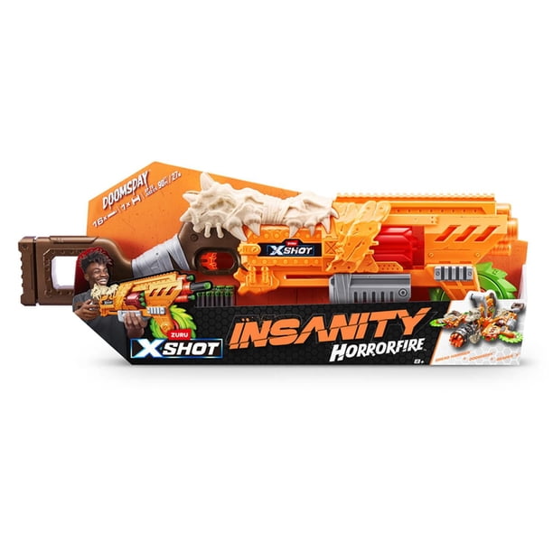 XSHOT Insanity HorrorFire Doomsday by Zuru with 16 Darts, Air