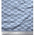 thumbnail image 1 of Soimoi Cotton Voile Fabric Cross Sign & Triangle Geometric Printed Fabric 1 Yard 56 Inch Wide, 1 of 4