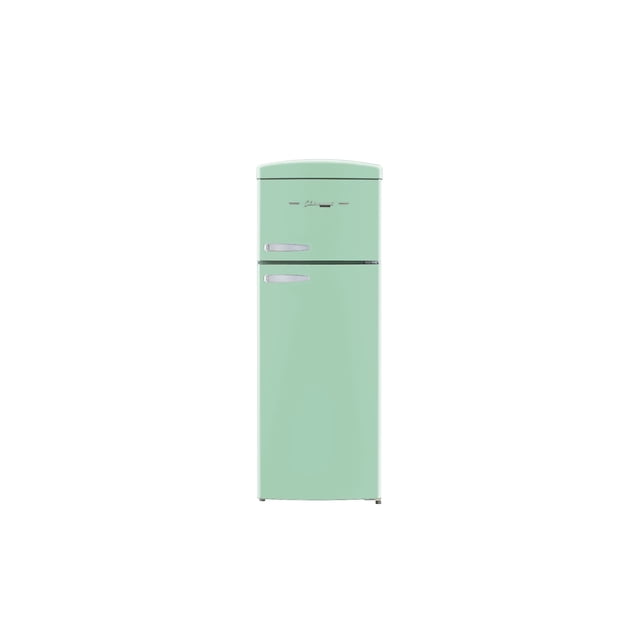 Classic Retro 7.5 cu ft Top Mount Refrigerator in Summer Mint Green