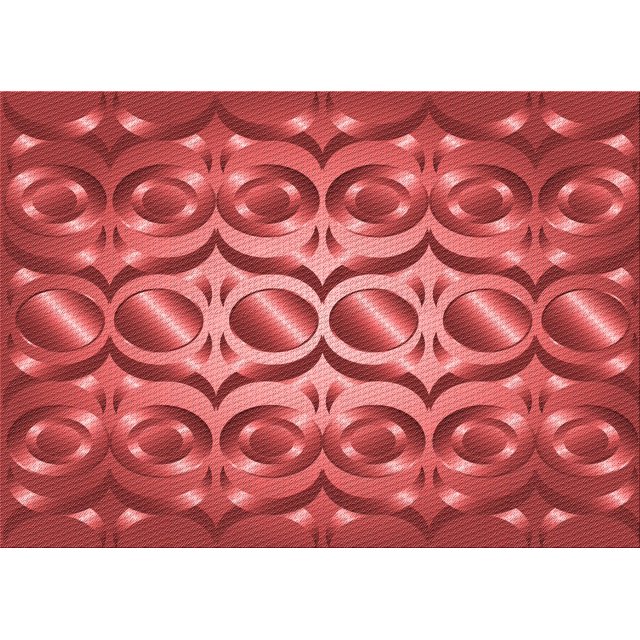 Ahgly Company Tapis d'Intérieur Rectangulaires Transitionnels Rouges Lavables à la Machine, 2 Pieds x 3 Pieds