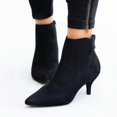 thumbnail image 4 of Women Shoes Leopard Snake Print Ankle Boots Fine Heels Mid Heel Pointed Side Zip, 4 of 9