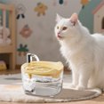 thumbnail image 3 of RKSTN Water Dispense Cat Water Dispenser Automatic Circulation Flow Water Dispenser Yellow, 3 of 5