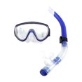 thumbnail image 1 of HURRISE Diving Mask Set,Adult PVC Tempered Glass Mask Silicone Mouthpiece Semi-dry Breathing Tube For Diving,Blue, 1 of 7