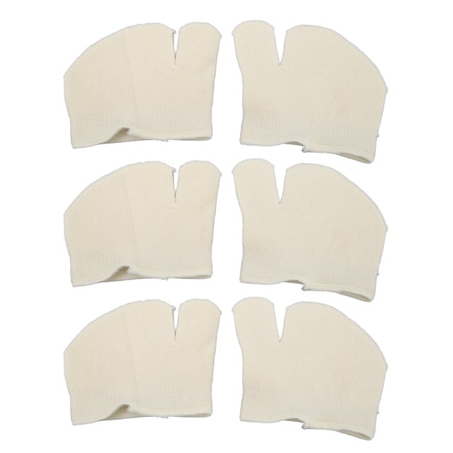 Half Flip Flop Socks, Front Toe Flip Flop Socks Skin Friendly Breathable Slipless Milk White For Sports