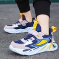 thumbnail image 4 of MIASHUI Chaussures de Course pour Enfants Garçons Filles, Chaussures de Jogging Décontractées pour le Gym, Bleu Foncé, 6-7 Ans, 4 of 8