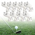 thumbnail image 4 of pitrice Couvre-Têtes de Golf Maillet Putter Équipement d'Entraînement Extérieur 9 Pcs Fer Blanc, 4 of 5