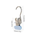 thumbnail image 3 of EGNMCR Bacs de Rangement, Contenants de Rangement Cintres pour Pantalons en Caoutchouc Souple Pinces en Acier Inoxydable Organisateur Polyvalent pour Garde-Robes Antidérapant Pince Sans Trace pour Jupes Jeans Pinces en Acier Inoxydable, 3 of 6