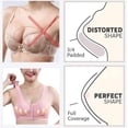 thumbnail image 4 of Timegard Wireless Bras for Women Plus Size Front Closure Button Full Support Breathable Comfy Seniors Bra, 4 of 7
