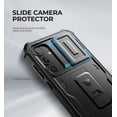 thumbnail image 3 of Dexnor for Samsung Galaxy A35 5G Case, [2 Front Frame] [Bulit-in Slide Camera Cover & Kickstand] Heavy Duty Military Grade Protection Shockproof Phone Case with Screen Protector, 6.6 inch Black, 3 of 7