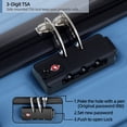 thumbnail image 2 of Sunbee 3 Piece Luggage Sets Hard Shell Suitcase Set with TSA Lock Durable Spinner Wheels, 2 of 7
