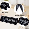 thumbnail image 4 of 6 Pcs Panneau de Table Acrylique Hôtel Restaurant Panneau de Rappel pour Mariage Anniversaire Fête, 4 of 9