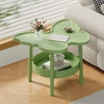 thumbnail image 1 of Birdeem Table Papillon, Table d'Appoint Portable avec Tablette de Rangement, Conception Multifonctionnelle à 2 Niveaux pour Salon, Chambre, Bureau, 1 of 9