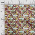 thumbnail image 1 of oneOone Cotton Poplin Fabric Leaves & Floral Block Print Sewing Fabric BTY 42 Inch Wide, 1 of 4