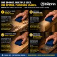 thumbnail image 4 of Blue Dolphin Dual Angled Sanding Sponge Medium/Coarse 5" x 3" x 1" Thickness, 4 of 5